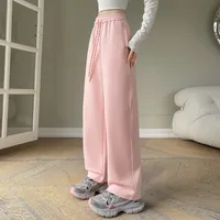 Women's Casual Daily Street Casual Style Japanese And Korean Leisure Solid Color Straight Pants Full Length Casual Pants main image 4