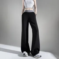 Women's Casual Outdoor Street Japanese And Korean Leisure Simple Style Solid Color Three-dimensional Decoration Full Length Casual Pants main image 3