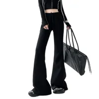 Women's Casual Daily Street Japanese And Korean Leisure Korean Style Solid Color Stereo Cutting Full Length Casual Pants main image 4