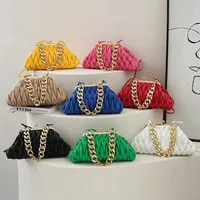 Women's Pu Leather Solid Color Elegant Pillow Shape Clasp Frame Shoulder Bag main image 1