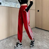 Women's Casual Street Sports Tidal Wind Streetwear Color Block Harem Pants Full Length Casual Pants main image 3