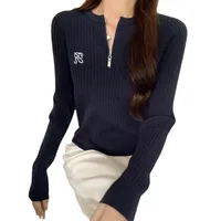 Women's Adults Pullovers Sweater Long Sleeve Sweaters & Cardigans Temperament Commuter Commute Style Solid Color main image 5