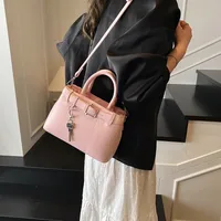 Women's Pu Leather Solid Color Classic Style Square Zipper Shoulder Bag main image 2