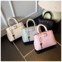 Women's Pu Leather Solid Color Classic Style Square Zipper Shoulder Bag main image 1