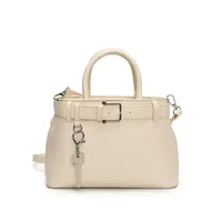 Women's Pu Leather Solid Color Classic Style Square Zipper Shoulder Bag sku image 1