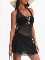 Women's Solid Color 3 Pieces Set Swimwear sku image 1