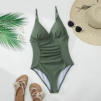 Women's Sexy Solid Color 1 Piece One Piece Swimwear main image 3