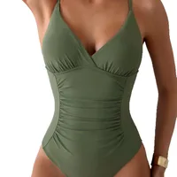 Women's Sexy Solid Color 1 Piece One Piece Swimwear main image 5