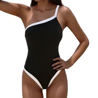 Women's Sexy Color Block 1 Piece One Piece Swimwear main image 5