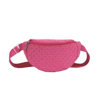 Kid'S PU Solid Color Preppy Style Classic Style Square Zipper Shoulder Bag sku image 6