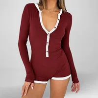 Women's Casual Daily Elegant Style Temperament Commuter Color Block Shorts Jumpsuits main image 1