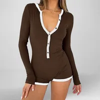 Women's Casual Daily Elegant Style Temperament Commuter Color Block Shorts Jumpsuits main image 5
