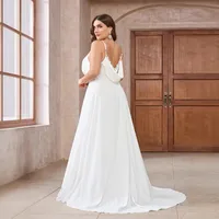 Strap Dress Elegant Style Commute Strap Dress Zipper Sleeveless Solid Color Maxi Long Dress Wedding Banquet main image 2