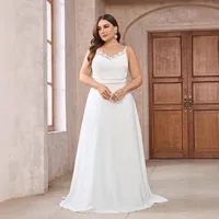 Strap Dress Elegant Style Commute Strap Dress Zipper Sleeveless Solid Color Maxi Long Dress Wedding Banquet main image 1