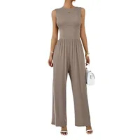 Women's Holiday Daily Casual Simple Style Streetwear Solid Color Full Length Jumpsuits main image 2