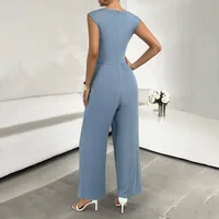 Women's Holiday Daily Casual Simple Style Streetwear Solid Color Full Length Jumpsuits main image 4