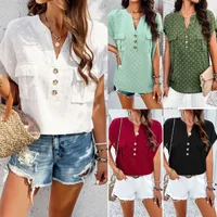 Women's Blouse Short Sleeve Blouses Casual Streetwear Polka Dots main image 1