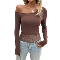Women's T-shirt Long Sleeve T-Shirts Casual Simple Style Streetwear Solid Color main image 4