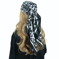 Women's Hip-Hop Vacation Leopard Satin Printing Bandanas sku image 8