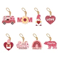 Cartoon Style Cute Vocabulary Words/Name Heart Shape Paper Pendant Artificial Decorations main image 3
