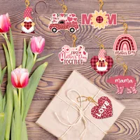 Cartoon Style Cute Vocabulary Words/Name Heart Shape Paper Pendant Artificial Decorations main image 5