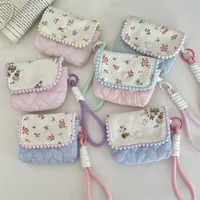 Women's Ditsy Floral Stripe Cloth Cotton Buckle main image 1