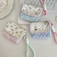 Women's Ditsy Floral Stripe Cloth Cotton Buckle main image 2