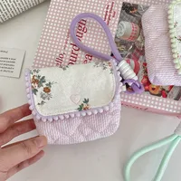 Women's Ditsy Floral Stripe Cloth Cotton Buckle main image 4