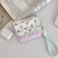 Women's Ditsy Floral Stripe Cloth Cotton Buckle sku image 3