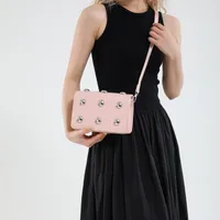 Women's Pu Leather Solid Color Streetwear Rivet Square Magnetic Buckle Square Bag main image 4