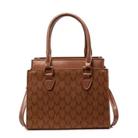 Women's Small Pu Leather Letter Streetwear Square Zipper Shoulder Bag main image 3