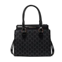 Women's Small Pu Leather Letter Streetwear Square Zipper Shoulder Bag sku image 1