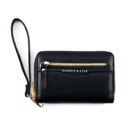 Women's Solid Color Pu Leather Zipper sku image 6