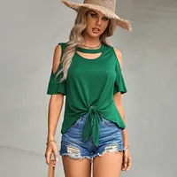 Women's Shirt Short Sleeve Blouses Casual Casual Style Japanese And Korean Leisure Solid Color main image 3