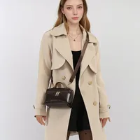 Women's Medium Pu Leather Solid Color Vintage Style Classic Style Pillow Shape Zipper Crossbody Bag main image 2