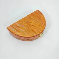 Orange Acrylic Color Block Semicircle main image 2