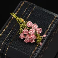 Elegant Retro Flower Zinc Alloy Enamel Women's Brooches main image 5