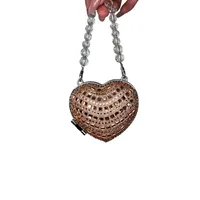 Women's Mini Acrylic Heart Shape Streetwear Heart-shaped Magnetic Buckle Shoulder Bag Handbag main image 4