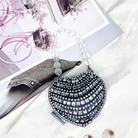 Women's Mini Acrylic Heart Shape Streetwear Heart-shaped Magnetic Buckle Shoulder Bag Handbag sku image 12