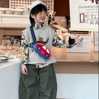 Kid'S Nylon Car Cute Oval Zipper Shoulder Bag main image 4
