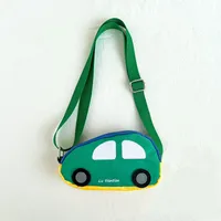 Kid'S Nylon Car Cute Oval Zipper Shoulder Bag sku image 2