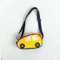 Kid'S Nylon Car Cute Oval Zipper Shoulder Bag sku image 3