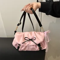 Women's Medium Pu Leather Bow Knot Streetwear Square Flip Cover Shoulder Bag main image 2