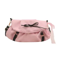 Women's Medium Pu Leather Bow Knot Streetwear Square Flip Cover Shoulder Bag main image 5