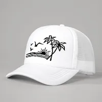 Unisex Casual Simple Style Streetwear Coconut Tree Curved Eaves Baseball Cap main image 4