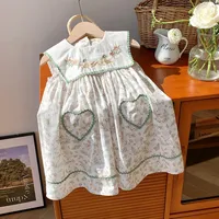 Girl'S Cute Simple Style Animal Leaf Cotton Girls Dresses main image 1