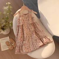 Girl'S Cute Streetwear Flower Cotton Girls Dresses sku image 6
