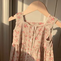 Girl'S Cute Streetwear Flower Cotton Girls Dresses main image 2