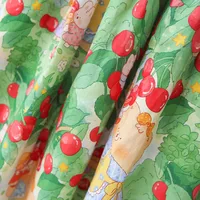 Girl'S Casual Cute Cherry Cotton Girls Dresses main image 4
