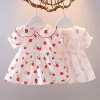 Baby Girl'S Girl'S Princess Cute Strawberry Cotton Girls Dresses main image 1